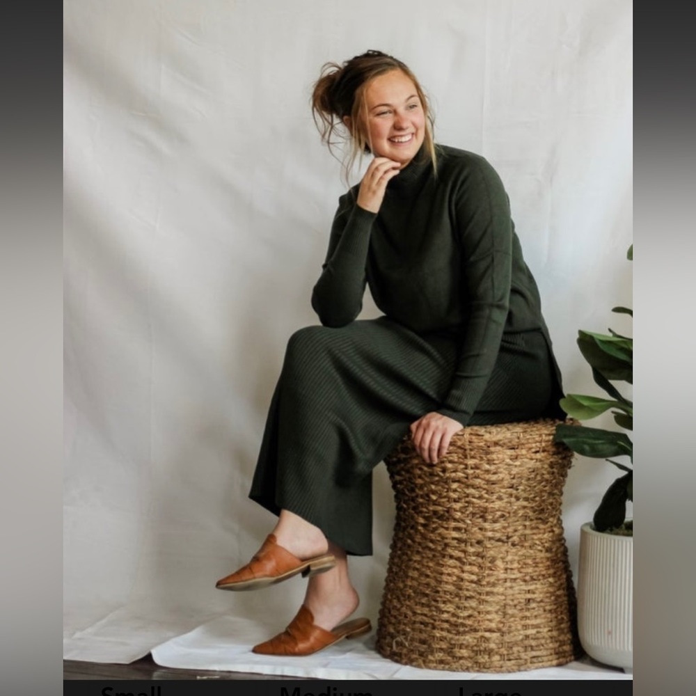 Olive sweater set